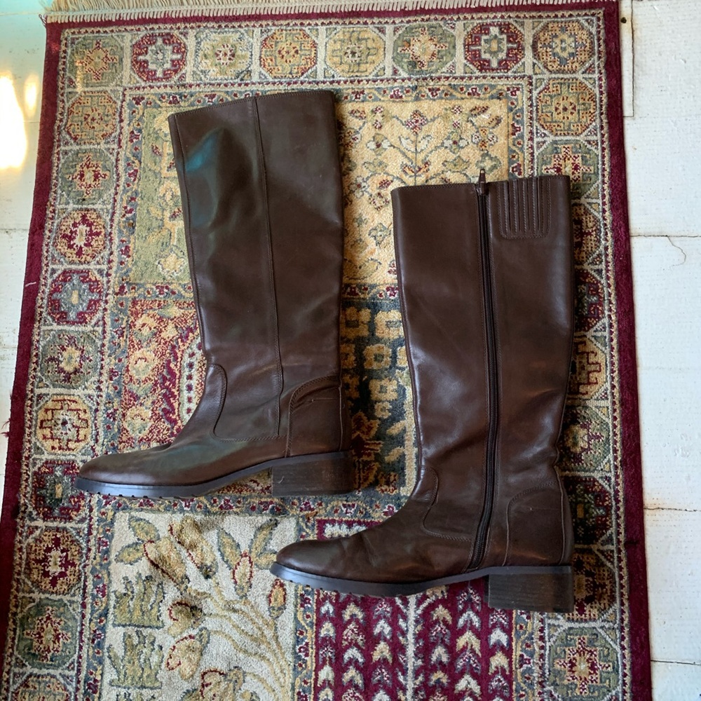 Donald J Pliner Leather Knee High Boots